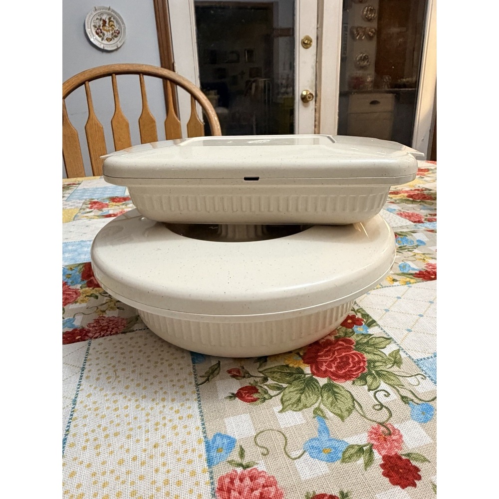 Anchor Hocking Microwave Microware Casserole Individual Dish Lid Vintage